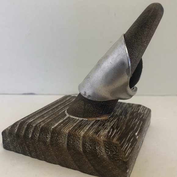 Waited For Silver Plated Spoon Ring, Handcrafted. 1 Of 1. Size 8 - Picture 3 of 13